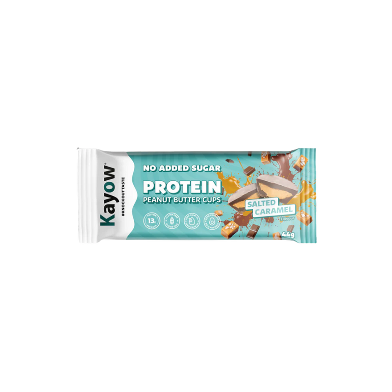 Kayow No Added Sugar Protein Peanut Butter Cups – Salted Caramel 44g - Case of 12