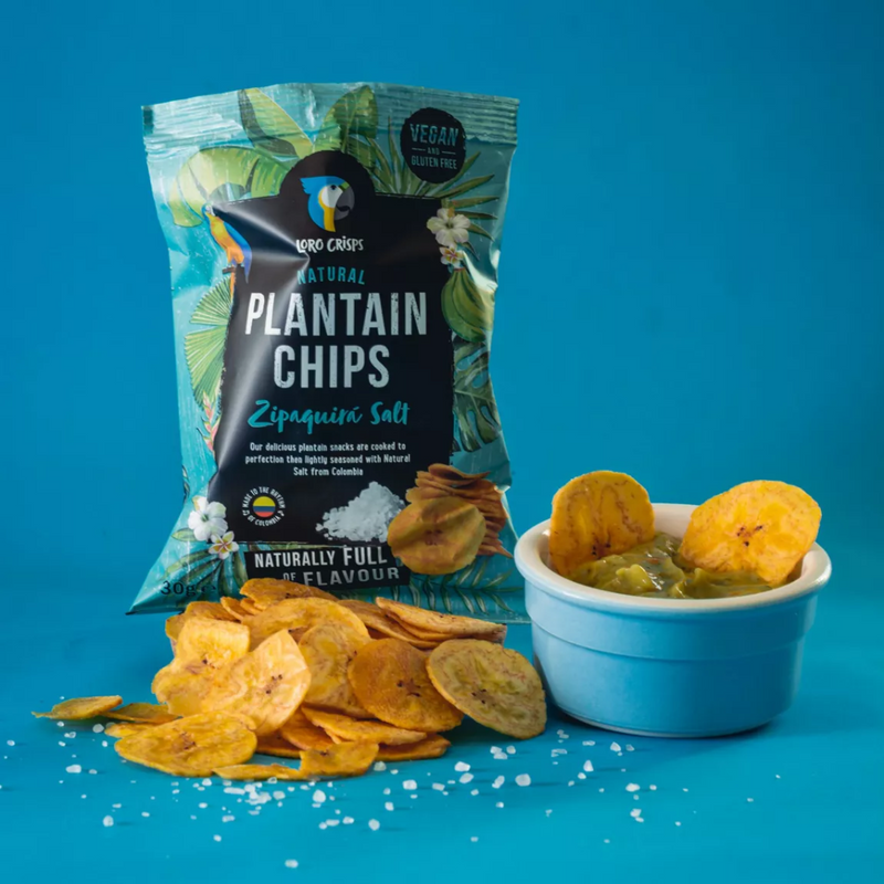 Loro Crisps Zipaquira Salt flavour Plantain Crisps 30g - Case of 20