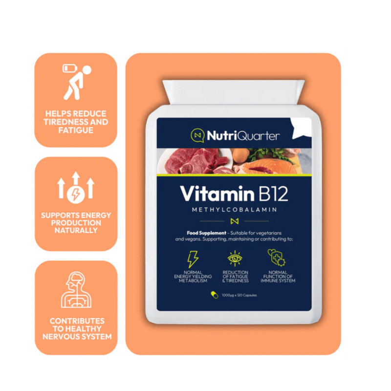 NutriQuarter Vitamin B12 - 120 tablets