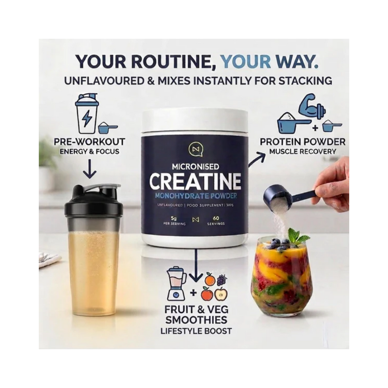 NutriQuarter Creatine Monohydrate Micronised 300g