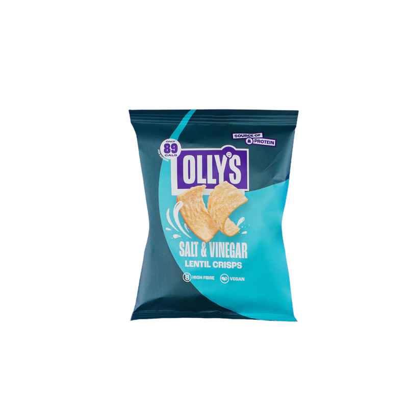 Olly's Salt & Vinegar flavour Lentil Crisps 20g - Case of 24