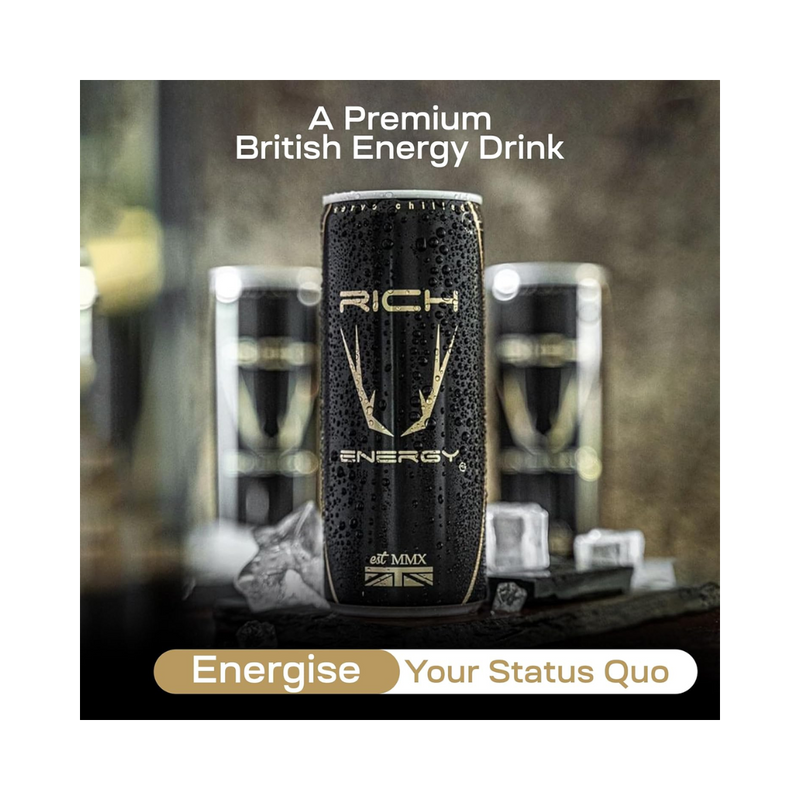 Rich High Caffeine Energy Drink 250ml - Case of 24