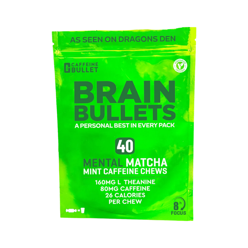 Caffeine Bullet Matcha Mint (Bag of 40 Chews)