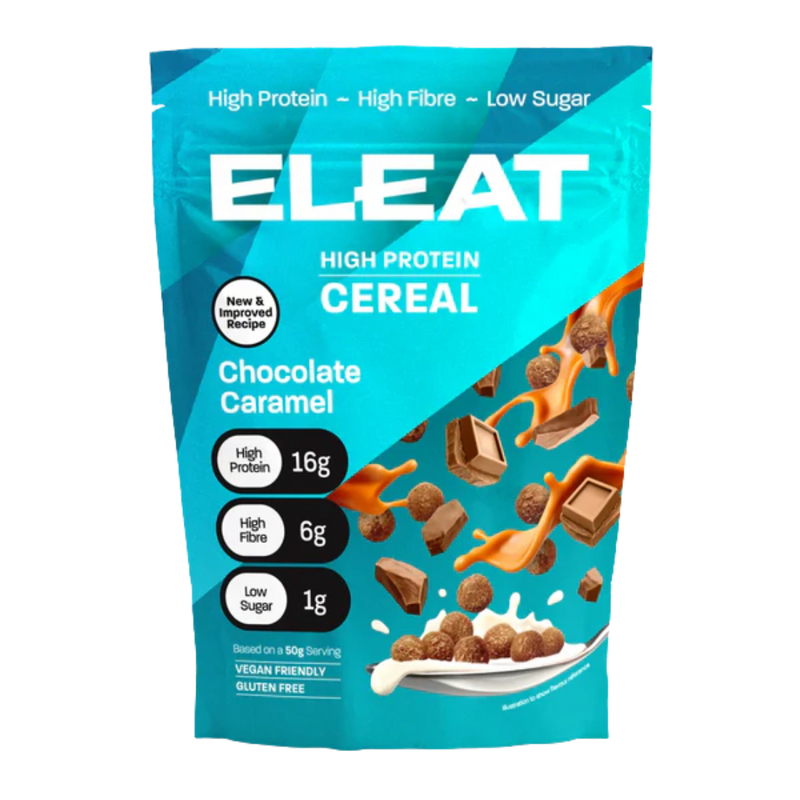 ELEAT Chocolate Caramel Flavour High Protein Cereal 250g