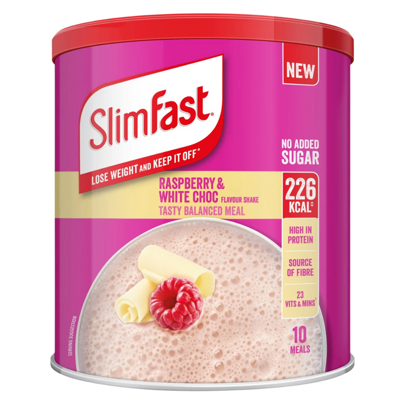 Slimfast Raspberry & White Chocolate Powder Meal Shake 292g (8 meals)