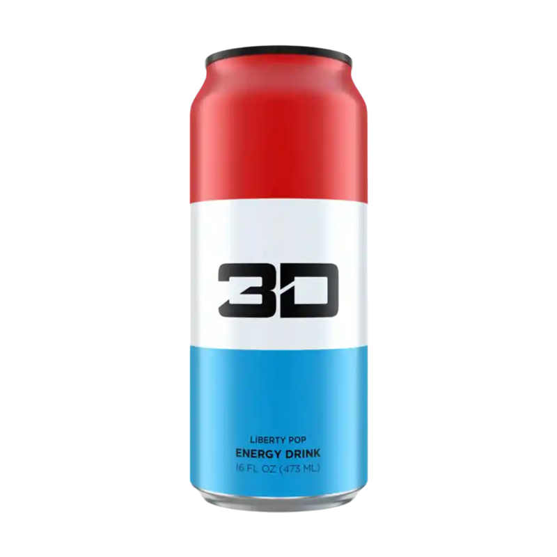 3D Energy Drink Liberty Pop 473ml - Case of 12