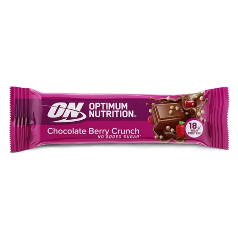 Optimum Nutrition Chocolate Berry Crunch High Protein Bar 55g - Case of 12