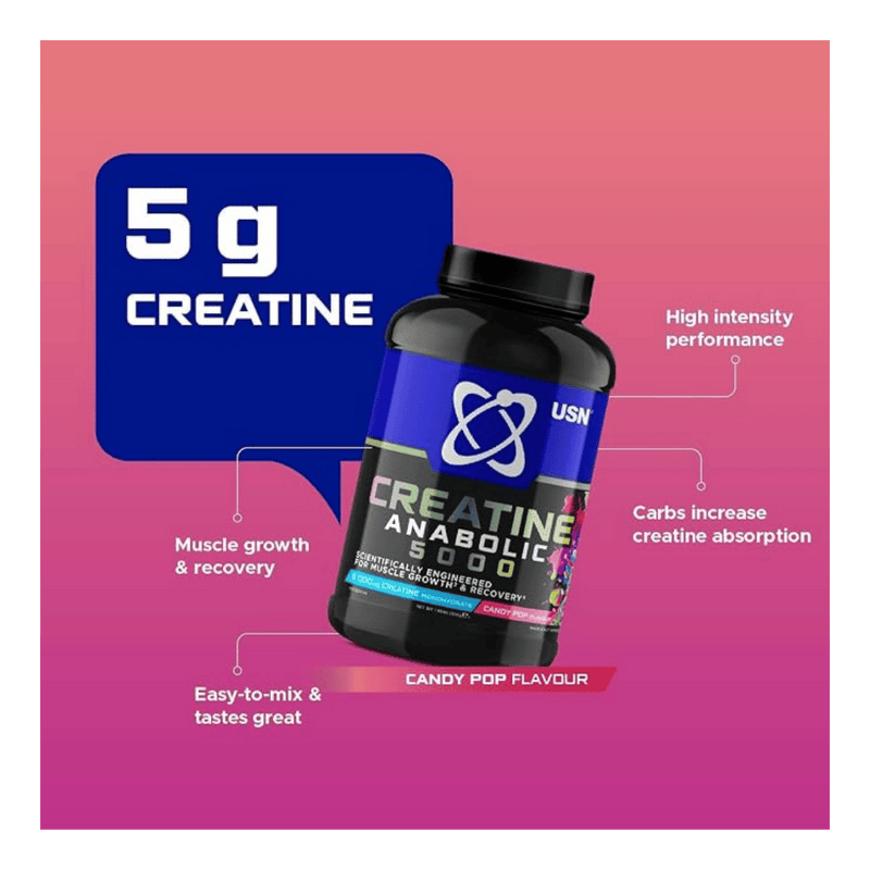 USN Creatine Anabolic 5000 Candy Pop 900g