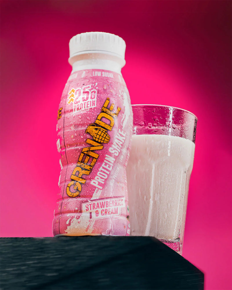 Grenade Strawberries & Cream Flavour Protein Shake 330ml - Case of 8