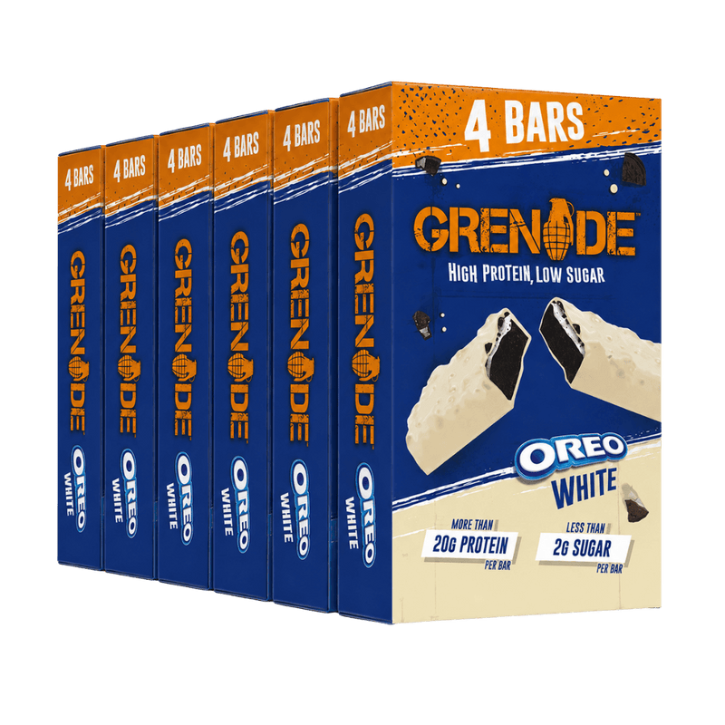 Grenade Protein Bars Oreo White Bars 4pk x 60g - Case of 6