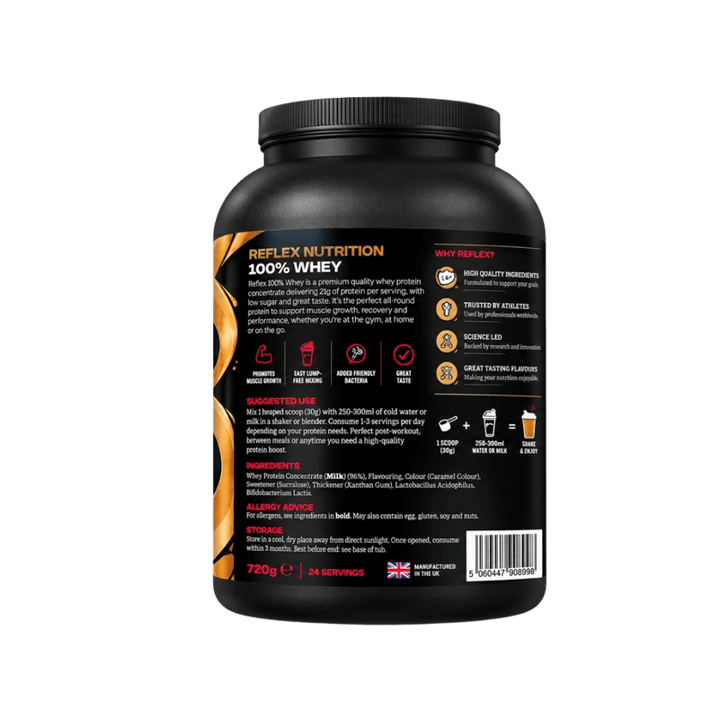 Reflex 100% Whey - Salted Peanut Caramel 720g