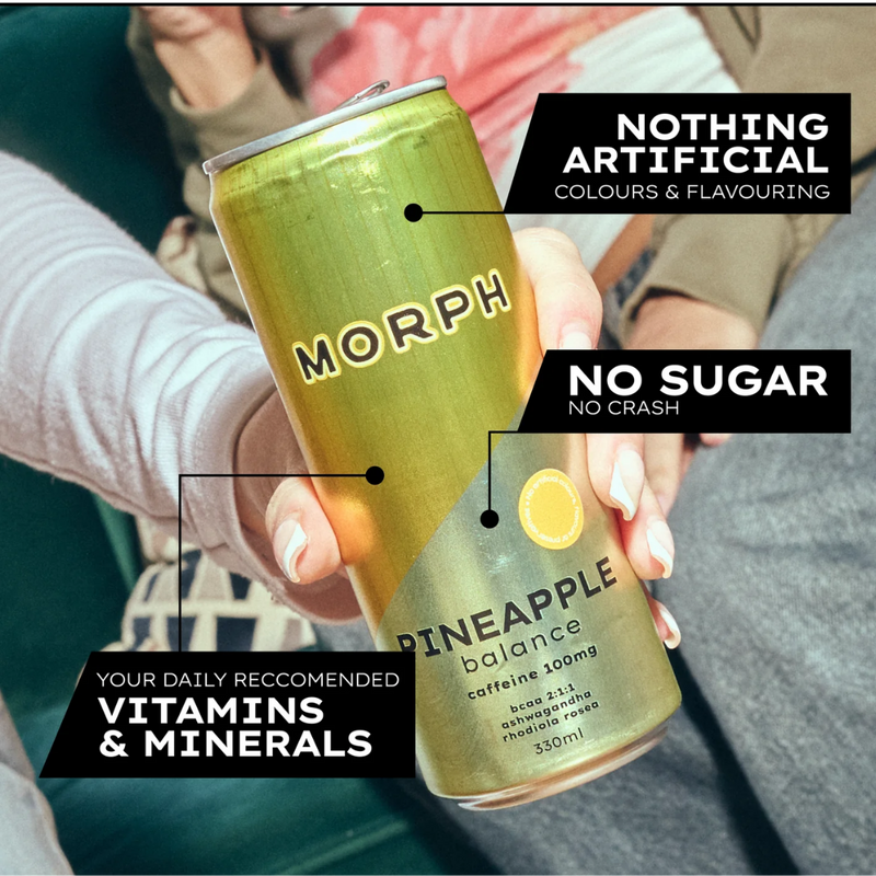 Morph Balance Zero Sugar Energy Drink Pineapple 330ml - Case of 12