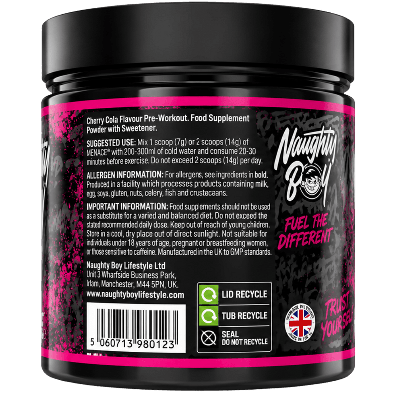 NAUGHTY BOY PRE-WORKOUT CHERRY COLA 420g