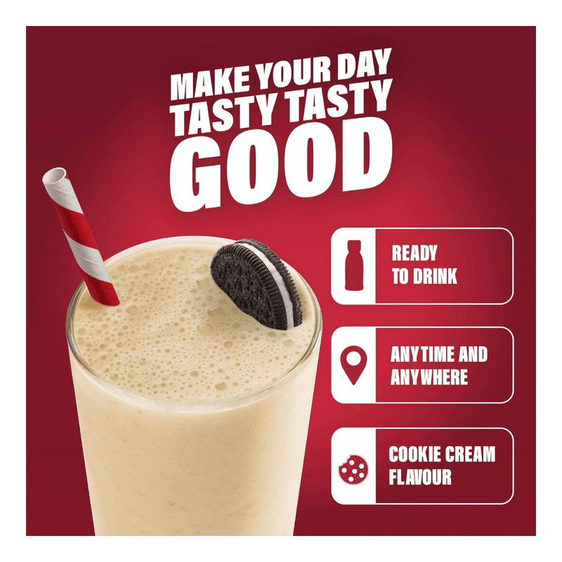SlimFast Cookies & Cream Ready to Drink Meal Replacement Shake 325ml - Case of 6
