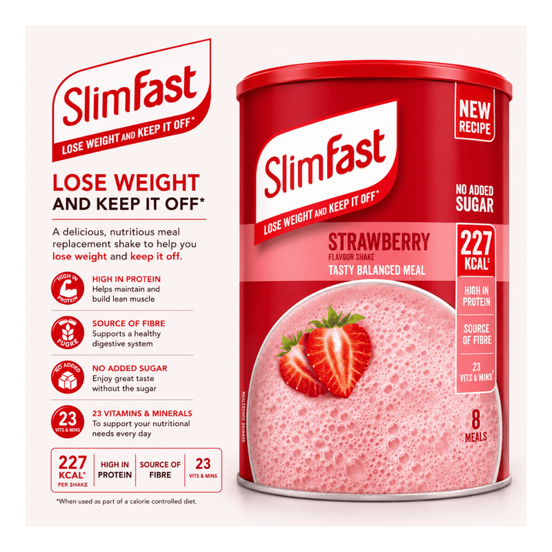 Slimfast Strawberry Powder Tub 292g