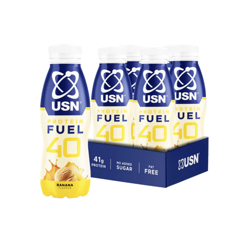 USN Protein Fuel 40 Ready-to-Drink Banana Flavour 500ml - Case of 6
