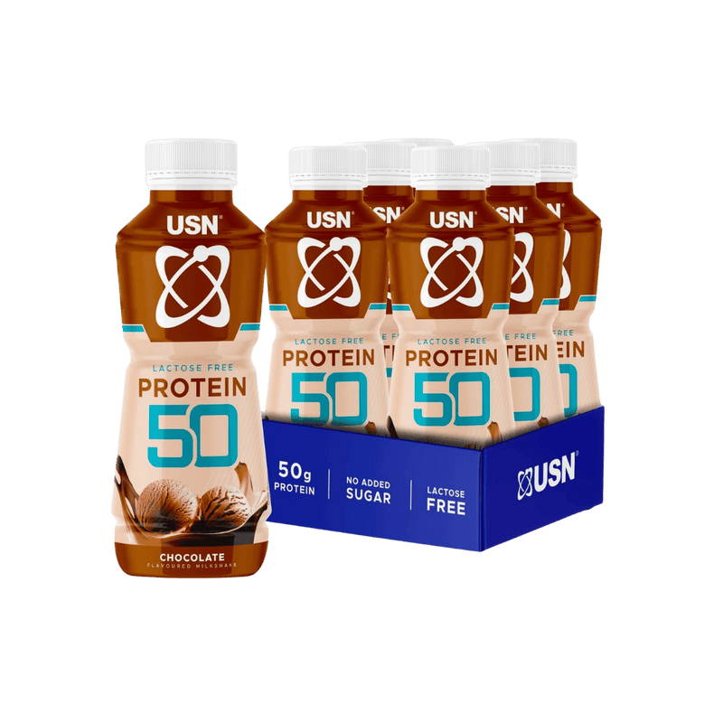 USN TRUST Protein Fuel 50 Chocolate Flavour High Protein Milkshake 500ml - Case of 6