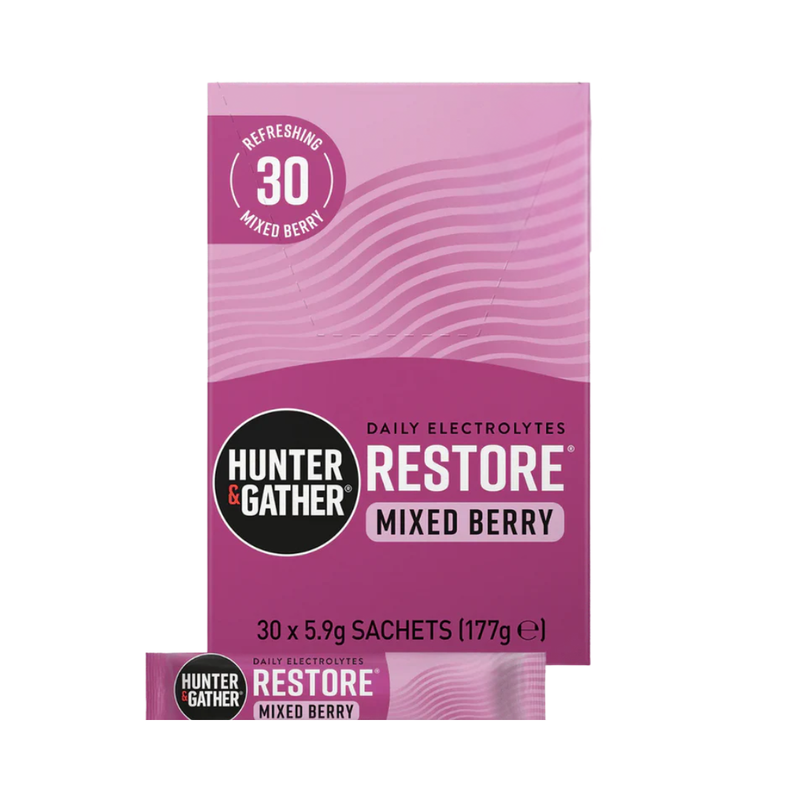 Hunter & Gather Electroyltes Mixed Berry 5.8g Sachets (Old Recipe) - Bundle of 30