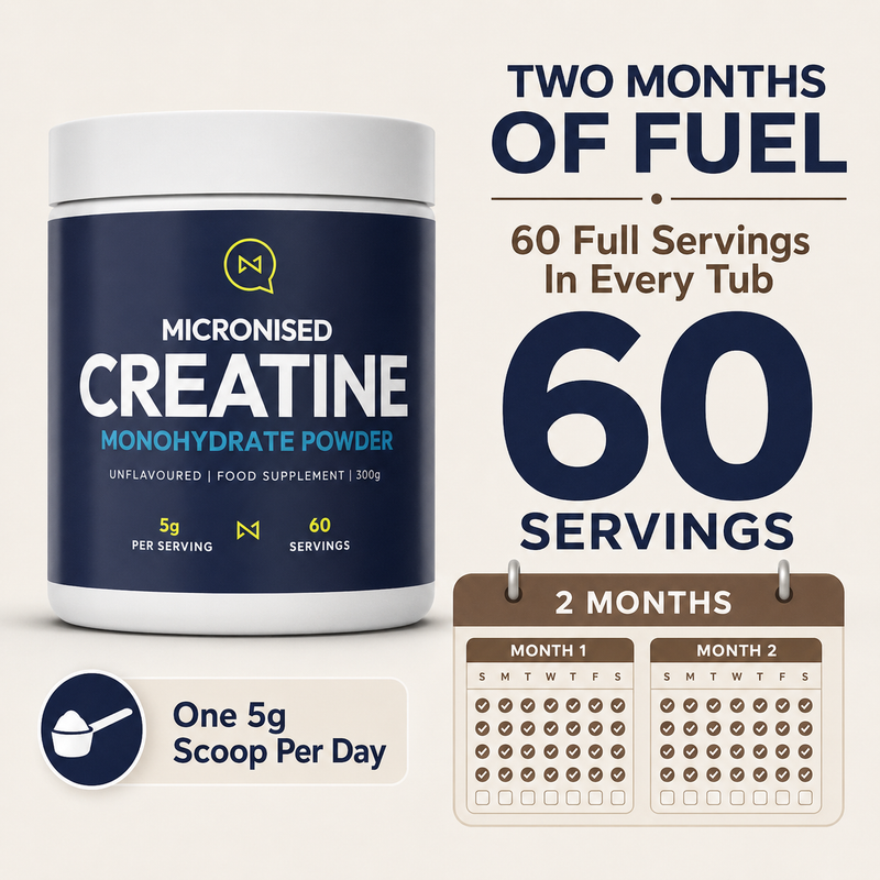 NutriQuarter Creatine Monohydrate Micronised 300g