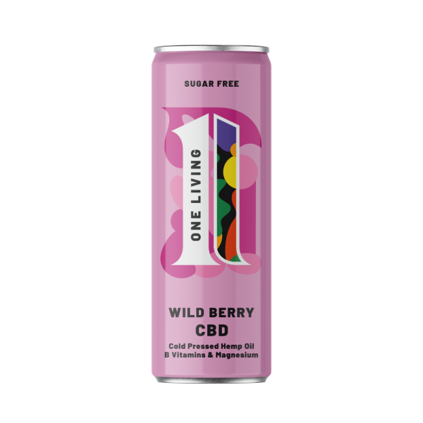 One Living Wild Berry CBD Drink 250ml - Case of 12 [Best Before: 30/04/2026]