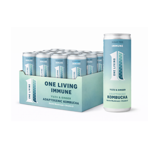 One Living Plus Immune Kombucha 250ml - Case of 12 [Best Before: 13/04/2026]