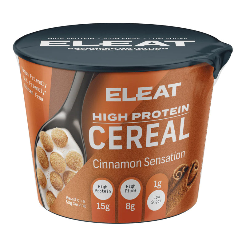 ELEAT Cinnamon Flavour High Protein Cereal 50g  - Case of 8