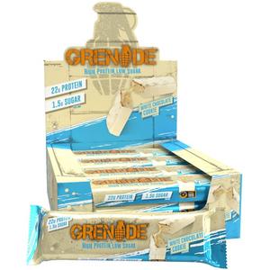 Grenade White Chocolate Cookie Flavour Protein Bar 60g - Case of 12 [Best Before: 30/06/2026]