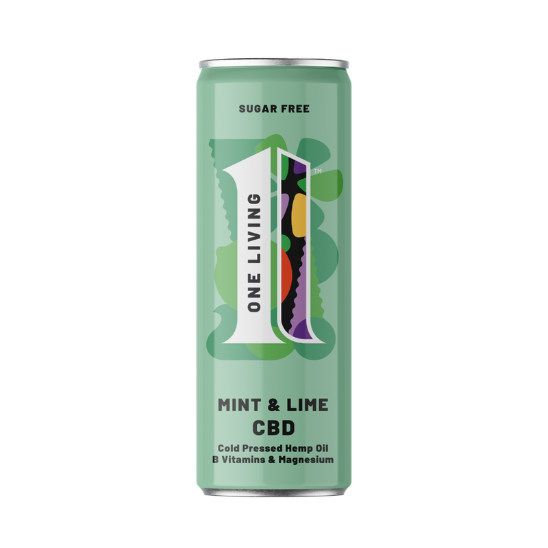 One Living Lime & Mint CBD Drink 250ml - Case of 24 [Best Before: 30/04/2026]