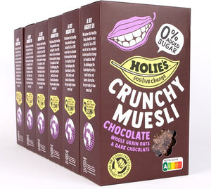 Holies Chocolate Crunchy Muesli 400g - Case of 6 [Best Before: 08/10/2025]