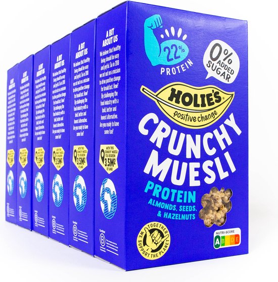 Holies Protein Crunchy Muesli 400g - Case of 6 [Best Before: 01/10/2025]