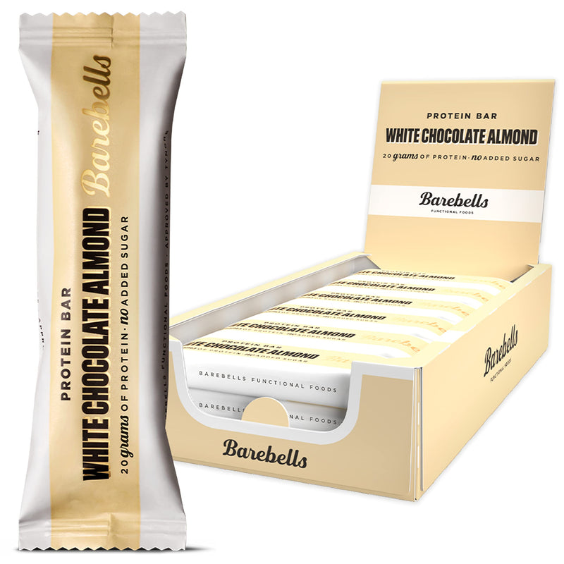 Barebells White Chocolate Almond Protein Bar 55g - Case of 12 [Best Before: 18/02/2025]