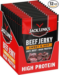 Jack Links Sweet & Hot Beef Jerky 25g - Case of 12