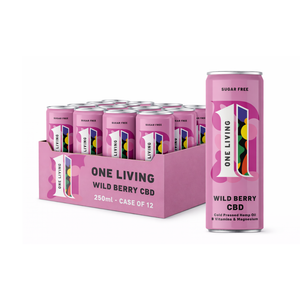 One Living Wild Berry CBD Drink 250ml - Case of 12 [Best Before: 30/04/2026]