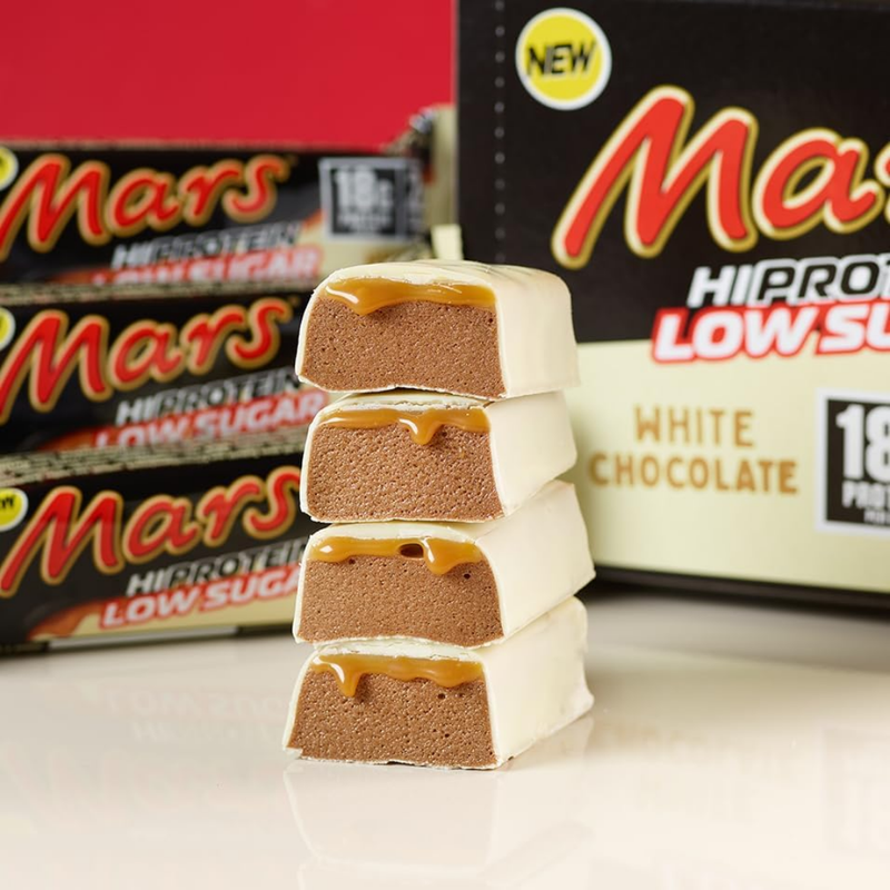 Mars Hi-Protein Low Sugar Protein bar White Chocolate 57g - Case of 12 [Best Before: 01/07/2026]
