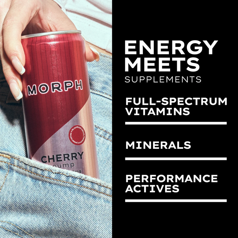 Morph Pump Zero Sugar Energy Drink Cherry 330ml - Case of 12