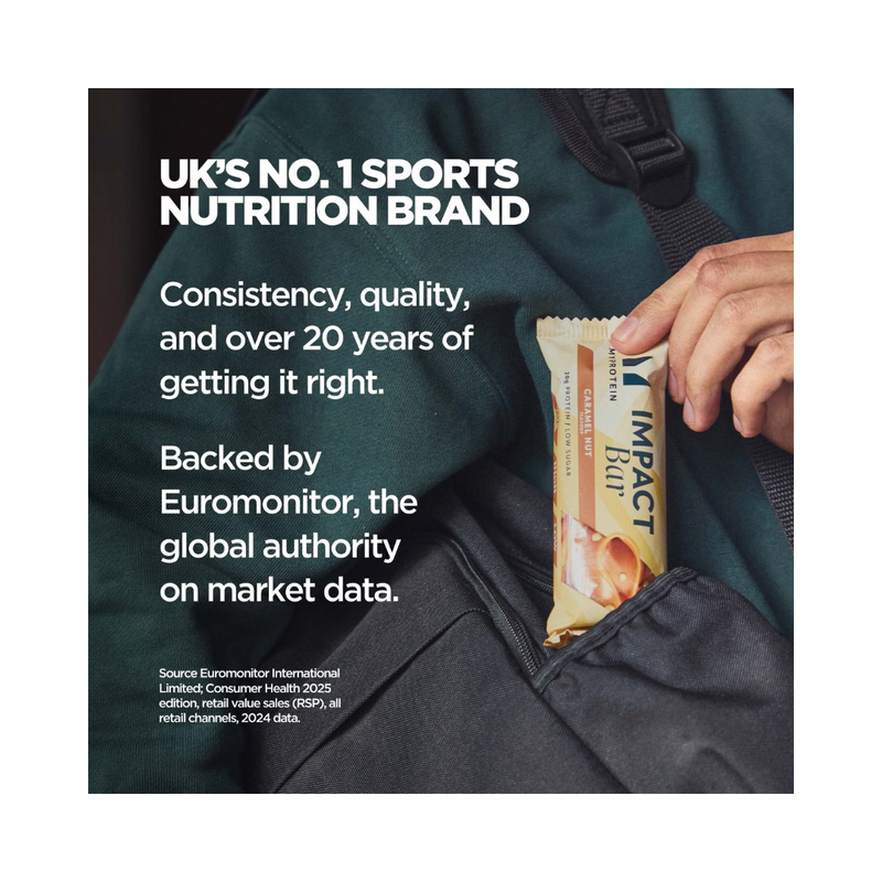 MyProtein Impact Protein bar Fudge Brownie 64g - Case of 12