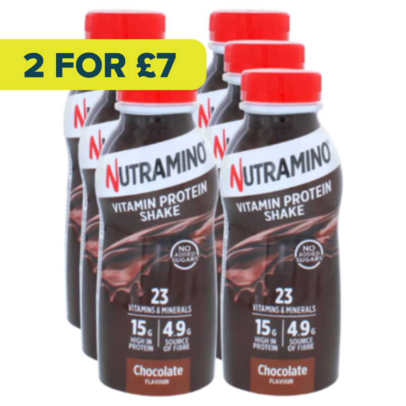 Nutramino Chocolate flavour Vitamin & Protein Shake 325ml - Case of 6
