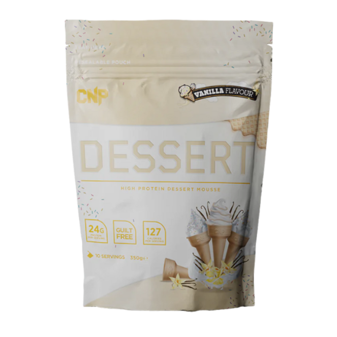 CNP High Protein Dessert Mousse, Vanilla Flavour 350g [Best Before: 30/06/2025]