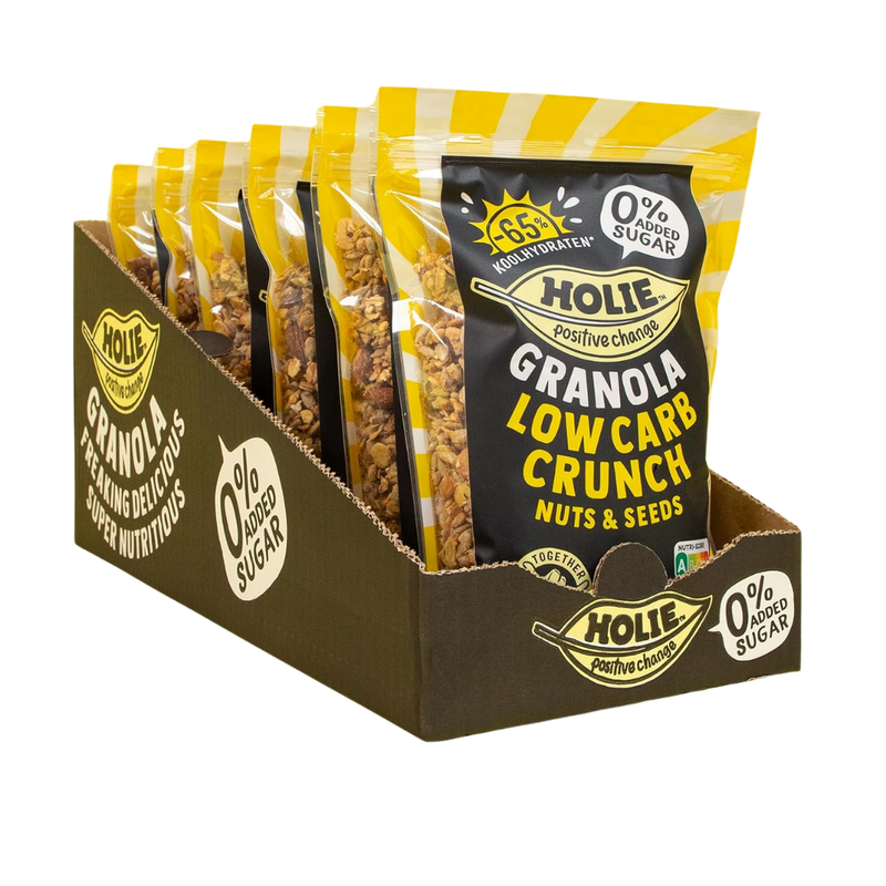 Holies Low Carb Crunch Granola 350g - Case of 6 [Best Before: 18/03/2026]