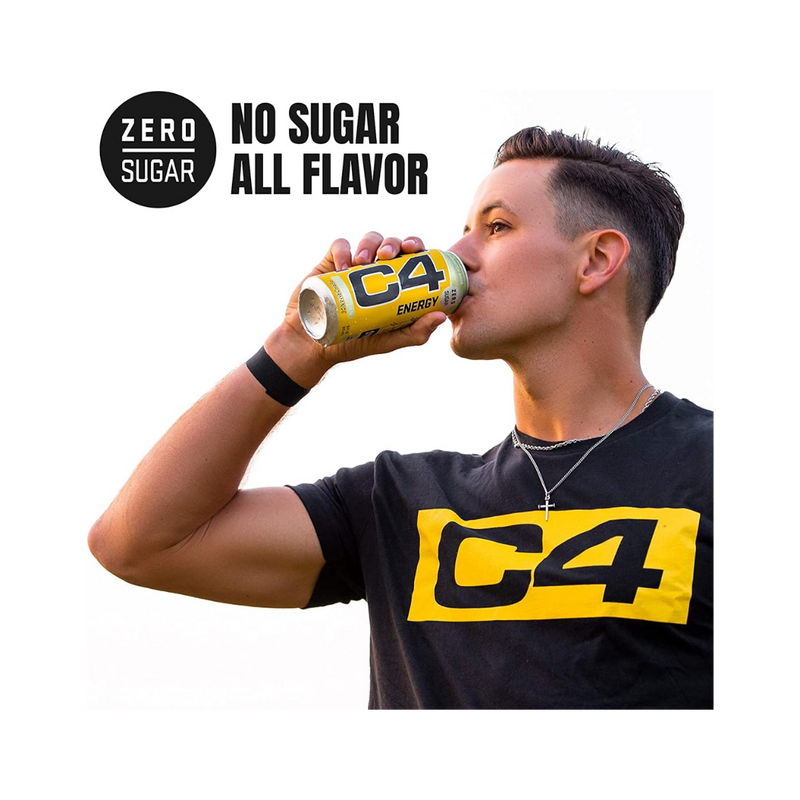 C4 Energy Drink Twisted Limeade Flavour 500ml - Case of 12