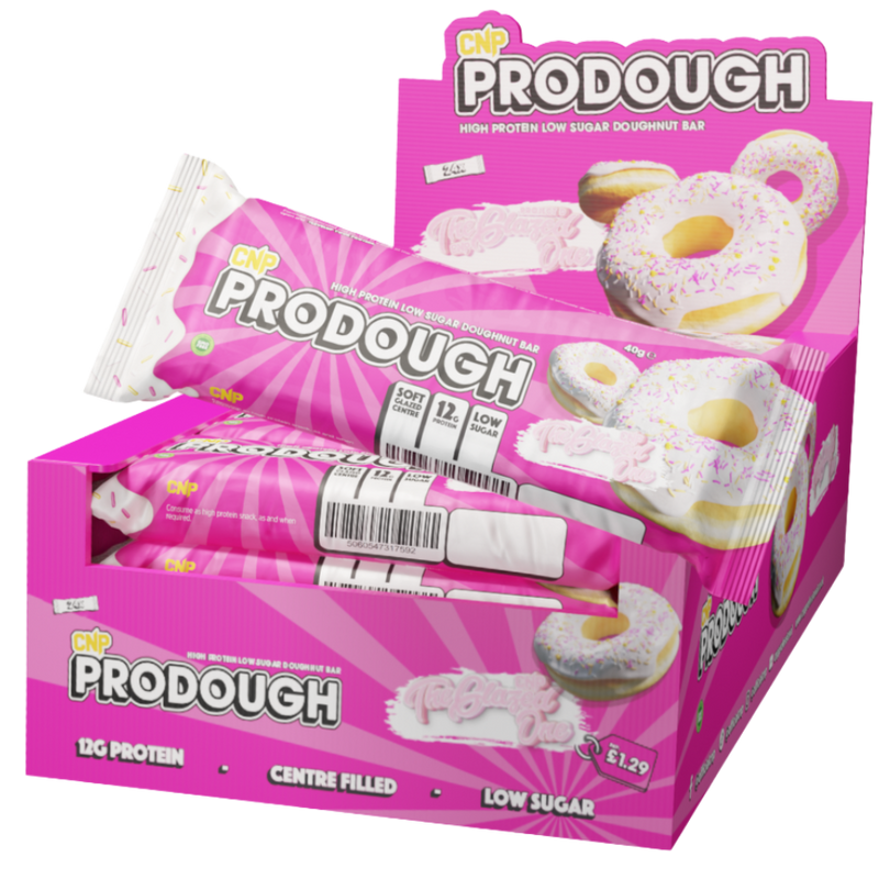 CNP ProDough The Glazed One Snack-Size Protein bar 40g - Case of 24 [Best Before: 20/06/2025]