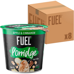 Fuel10k Apple & Cinnamon Porridge 70g - Case of 8 [Best Before Date: 23/09/2025]