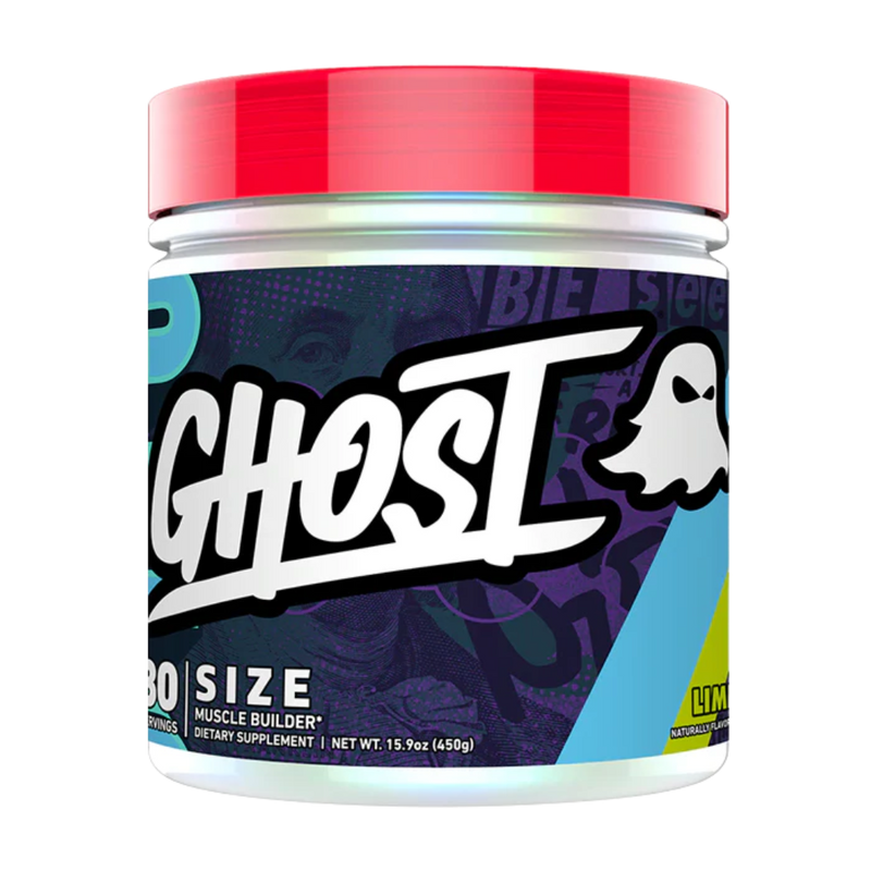 Ghost Size V2 Muscle Builder Lime Flavour 450g [Best Before: 30/06/2025]