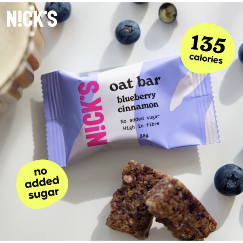 Nick's Blueberry Cinnamon flavour Oat bar 35g - Case of 12