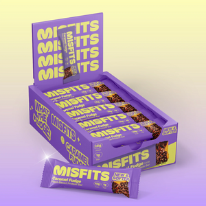 Misfits Caramel Fudge Protein bars 50g - Case of 15