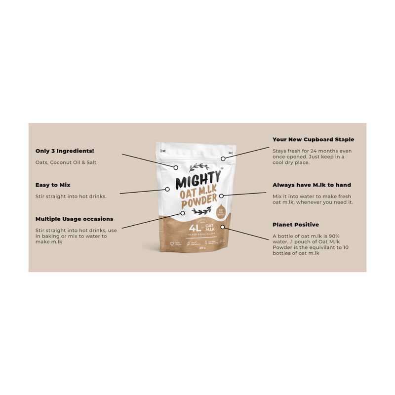 Mighty Oat M.LK Powder 375g [Best Before: 27/06/2025]