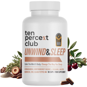 The Ten Percent Club Unwind and Sleep – 90 Capsules