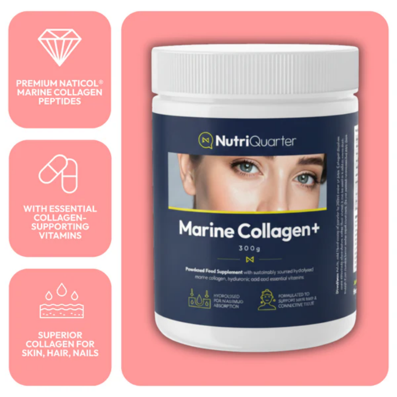 NutriQuarter Marine Collagen+ 300g