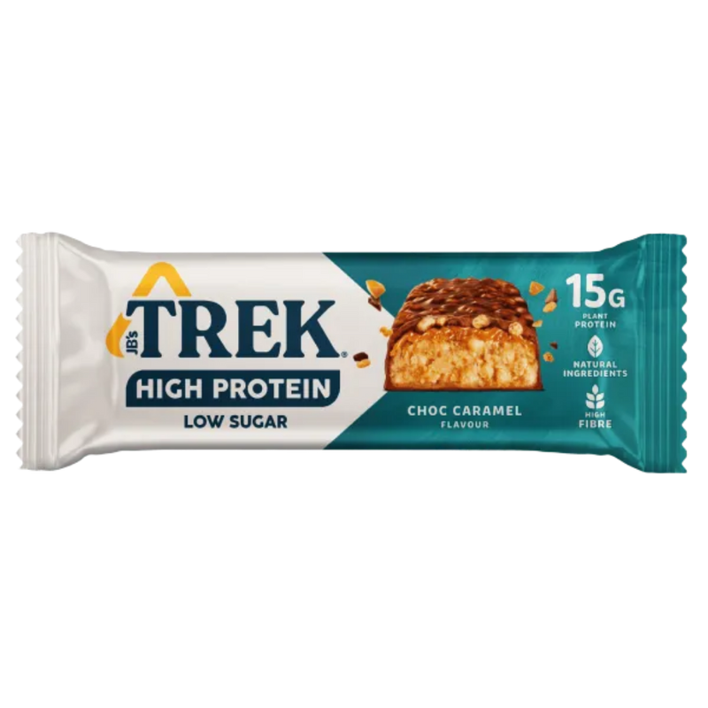 Trek High Protein Low Sugar Choc Caramel Protein bar 44g - Case of 12 [Best Before: 09/03/2026]