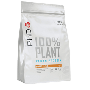 PhD 100% Plant Salted Caramel Protein Powder 1kg [Best Before: 31/05/2026]